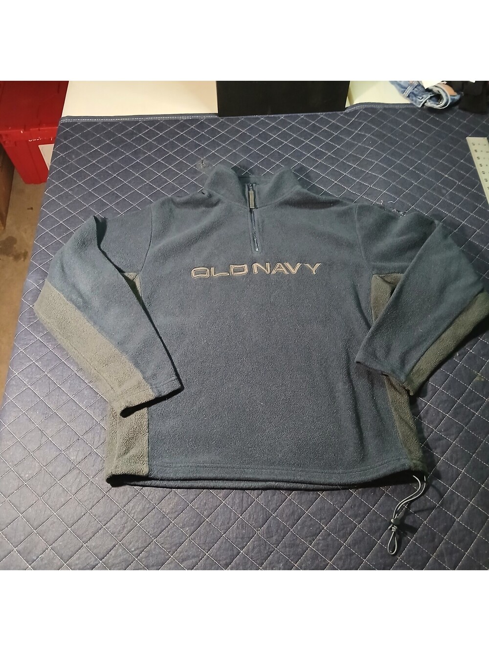 Old Navy Gorpcore Fleece Pullover Navy 1/4 Zip Women's Medium